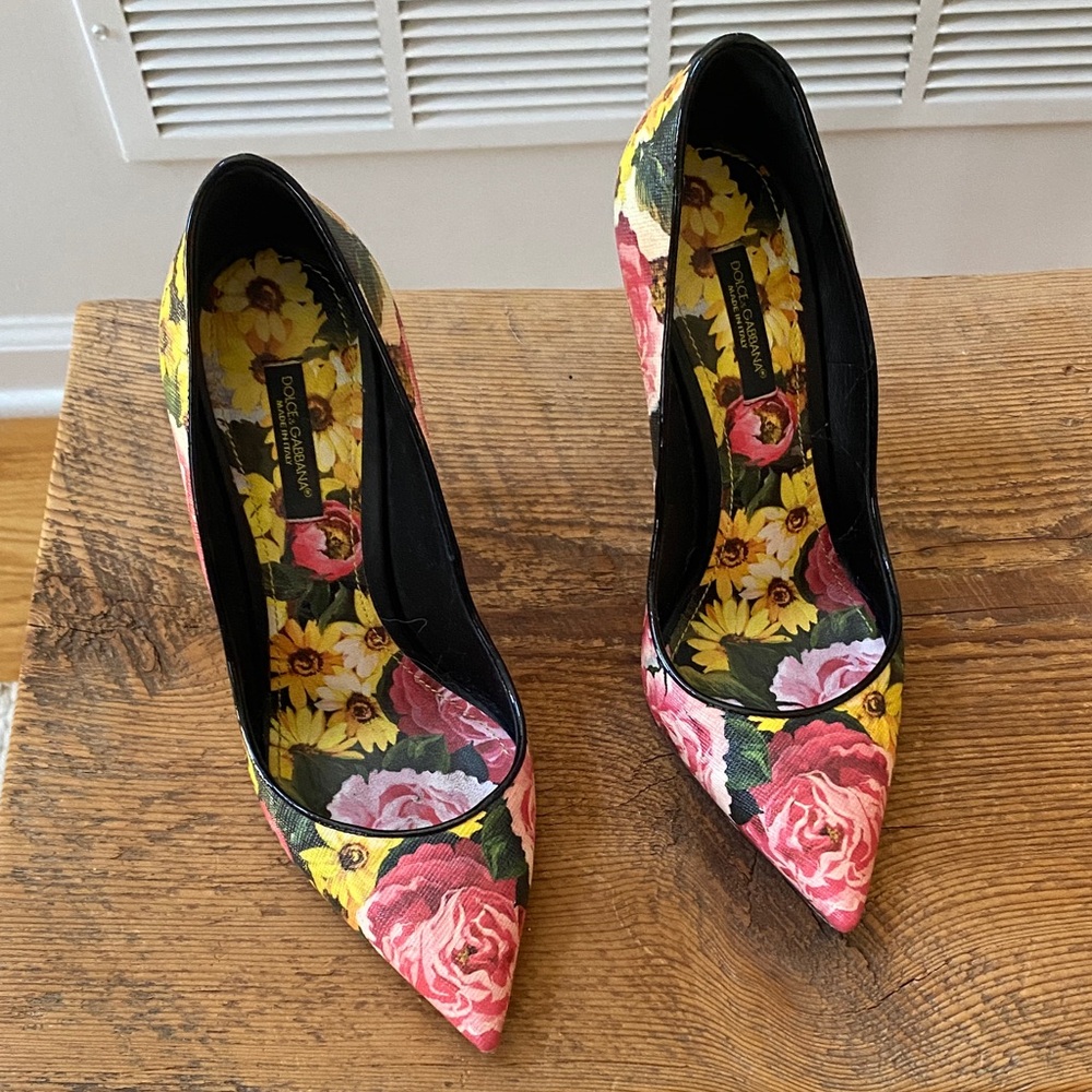 Dolce & Gabbana Vibrant Floral Heels